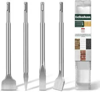 LuxusKollektion SDS-Plus Mei&szlig;el-Set 4-tlg. Spitz-, Flach- und Fliesenmei&szlig;el 250mm