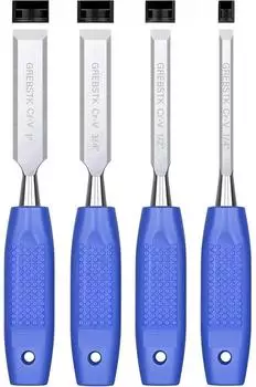 LuxusKollektion GREBSTK Stechbeitel-Satz 4-teilig, CRV-Stahl, 6-25mm