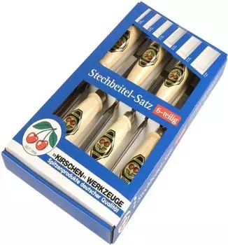 Kirschen Stechbeitel-Satz 6-tlg. (1101SB)
