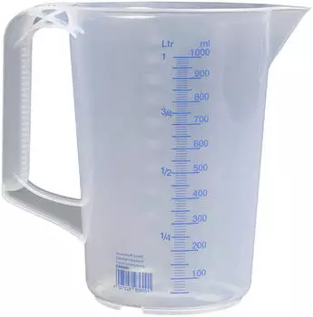 H&uuml;nersdorff Messbecher 936000, 1 Liter, bruchsicher