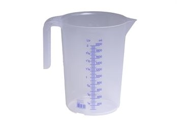 Hünersdorff Messkanne 2000 ml Polypropylen transparent offener Griff (937500)