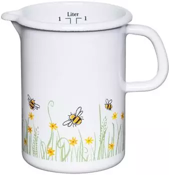 Riess Küchenmaß ⌀10cm 1L Biene Emaille