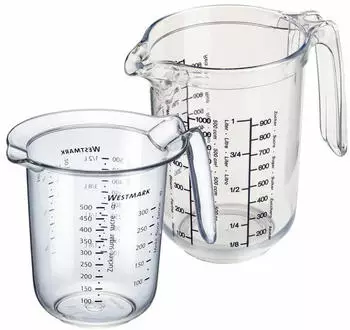Westmark Gerda Messkannen-Set 2-tlg. 0,5l und 1l Kunststoff (306422E6)
