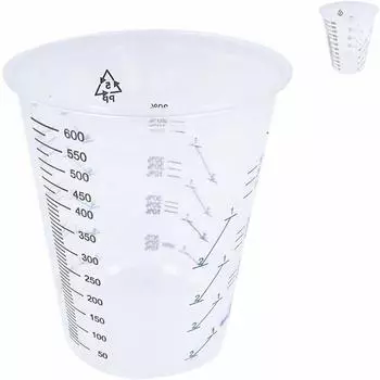 Canopus Profi Mischbecher 600ml, 25 Stück, Kunststoff, graduiert (CA-600ml)