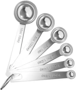 Intirilife Messl&ouml;ffel-Set 6-teilig, Edelstahl, silber (IL-100790)
