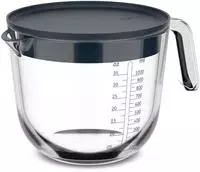 Mepal 102311018100, MEPAL Messbecher CHEF IT 1,0 Liter aus Glas mit Deckel navy