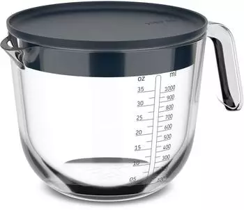 Mepal Chef It Glasmessbecher mit Deckel 1000ml, Navy (102311018100)