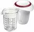 Westmark Gerda Messbecher-Set 2-teilig 1L, Kunststoff, transparent/weiß/rot (306822E6)