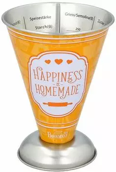 Birkmann Colour Kitchen Messbecher "Happiness is Homemade" 250ml, orange (422865)
