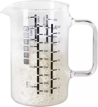 Wenco Glas-Messbecher 500ml, 2 Skalen, hitzebest&auml;ndig (555067)