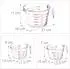 Relaxdays Messbecher-Set 3-teilig, Glas, 250ml/500ml/1l (10042266)