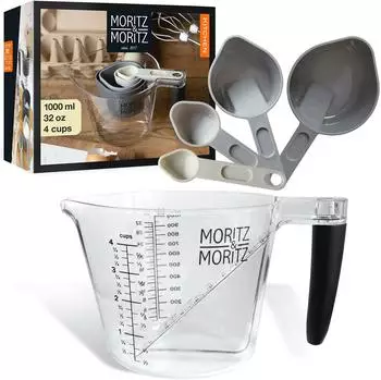 Moritz & Moritz Messbecher 1L mit Messl&ouml;ffel-Set (3634)