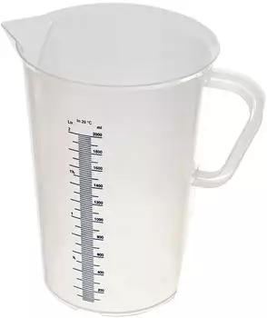 De Buyer Graduierter transparenter Messbecher, Kunststoff, 2L (4021.20N)