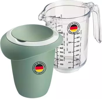 Westmark Quirltopf- und Messkannen-Set mit Deckel, grün (315122E9)