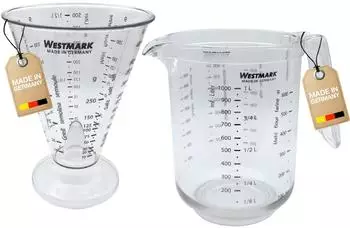 Westmark Gerda Messkannen-Set 2-tlg. 0,5+1L, Kunststoff, transparent (306822E7)