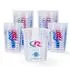 LuxusKollektion Farbmischbecher 680ml PP-Kunststoff, 36er-Set mit 12 Deckeln
