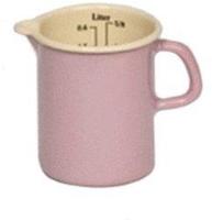 Riess 0337-006, Riess Messbecher 0337-006 | Emaille 0,5 Liter | rosa | schnitt-...