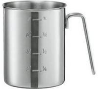 R&ouml;sle 160037, R&ouml;sle Messbecher 0,5 L mit Sch&uuml;ttrand - Edelstahl Silber
