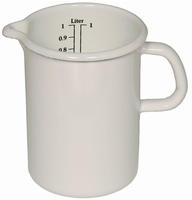 Riess 0350-033, Riess Classic Wei&szlig; K&uuml;chenma&szlig; 3,0 L - Emaille