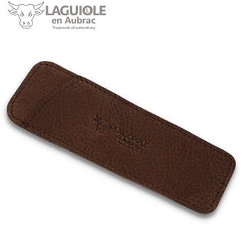 Laguiole en Aubrac 11/12 cm Leder Etui braun genarbt Messerhülle