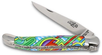 Forge de Laguiole SEIZE ANTA - 11cm - Griff Acryl - Stahl glänzend
