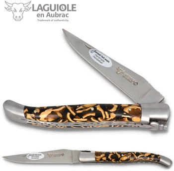 Laguiole en Aubrac 12cm Griff Walnuss-Schale / Acryl Frankreich