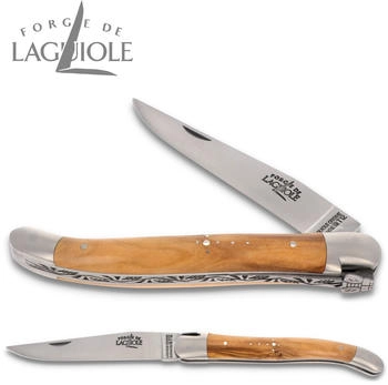 Forge de Laguiole 11cm - Griff Olivenholz - Messer Frankreich Edel
