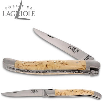 Forge de Laguiole 11 cm - Griff Birke Holz - Messer Klinge 9 cm