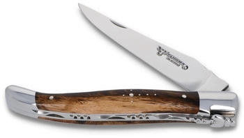 Laguiole en Aubrac 12 cm Messer- Weinrebe - Stahl glänzend - Original Frankreich
