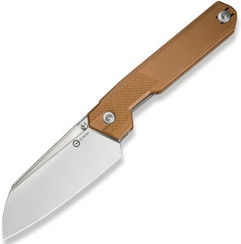 CIVIVI Brown G10 HandleSatin Finished 14C28N BladeNested Liner Lock C23008-3