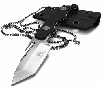 Wolfgangs ACUS Neck Messer inklusive Kydex Scheide und Kugel Halskette