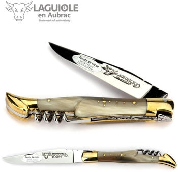 Laguiole en Aubrac Frankreich - Korkenzieher - Horn - Messing