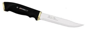 Marttiini Jagdmesser, 13 cm, Kautschuk-Griff, Lederscheide