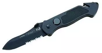 Eickhorn Rettungsmesser, Stahl Böhler N695, Glasbrecher,, Gürtelclip, AIMg3 Aluminium-Griffschalen, Gurtschneider, Box