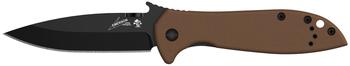 Kershaw Knives Kershaw Erwachsene Einhandmesser, 8Cr14MoV Stahl, G10 Griffschalen, Wave Öffnungshilfe, Frame Lock, Clip Kershaw-Klappmesser-CQC-4K-Klingenlänge: 8,26 cm, Mehrfarbig, One Size