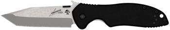Kershaw Knives Kershaw-Einhandmesser, Tanto-Klinge, 8Cr14MoV Stahl, G10, Griffschalen, Wave Öffnungshilfe, Frame Lock, Clip