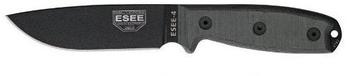 ESEE Knives Model 4 black blade inkl. Coyote Scheide