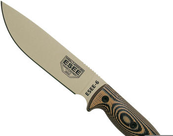 ESEE Knives Model 6 3D Handle coyote/black G-10, desert tan blade (6PDT-005)
