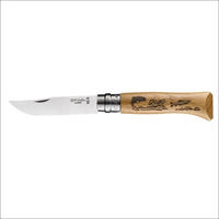 Opinel 2334, Opinel No 08 ANIMALIA Taschenmesser (8.50 cm, 1x) (2334) Braun/Grau