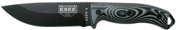 ESEE Knives Model 5 Black Blade 3D Grey-Black G10