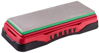 Lansky Sharpeners Medium Diamond Bench Stone - Red 6 Inch