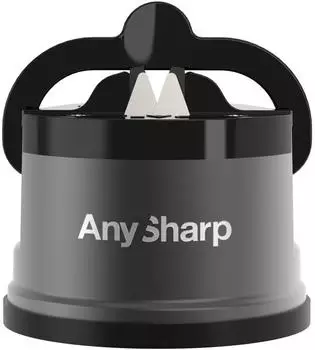 AnySharp Pro Metal Messerschärfer mit Saugnapf, Gunmetal (ASKSPROGUN)
