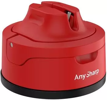 AnySharp Evo Messerschärfer PowerGrip Saugnapf, Rot (ASKSEVORED)