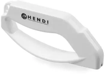 Hendi Messersch&auml;rfer mit Fingerschutz, Karbid-Doppelklingen, Polypropylen, 140mm (820605)