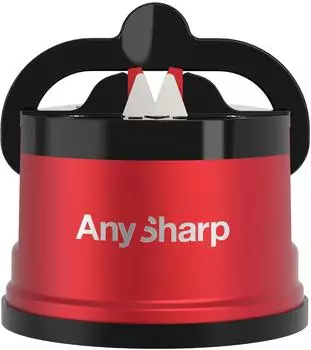 AnySharp AnySharp Pro Messerschärfer Metall, Rot, PowerGrip Saugnapf (ASKSPRORED)