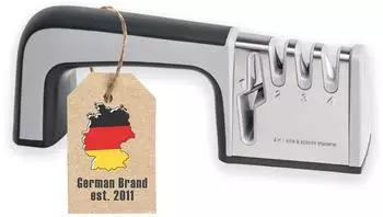 Intirilife Messersch&auml;rfer 4-in-1 aus Edelstahl, schwarz (IL-100100)