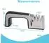 Intirilife Messerschärfer 4-in-1 aus Edelstahl, schwarz (IL-100100)