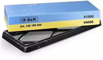 S & R Schleifstein doppelseitig, K&ouml;rnung 1000/6000 (123.100.600)