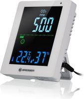 Bresser 7004020GYE000, Bresser CO&sup2; Luftqualit&auml;tsmonitor weiss