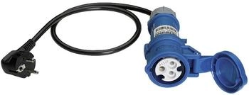 Benning Messadapter 32A CEE 3-polig-Schuko Blau (044144)